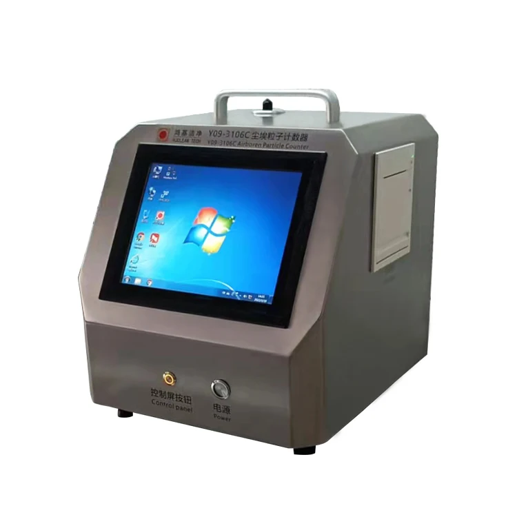 Laser Dust Particle Counter For Clean Room Computer operating system100L/min Audit trail function airborne particle counter