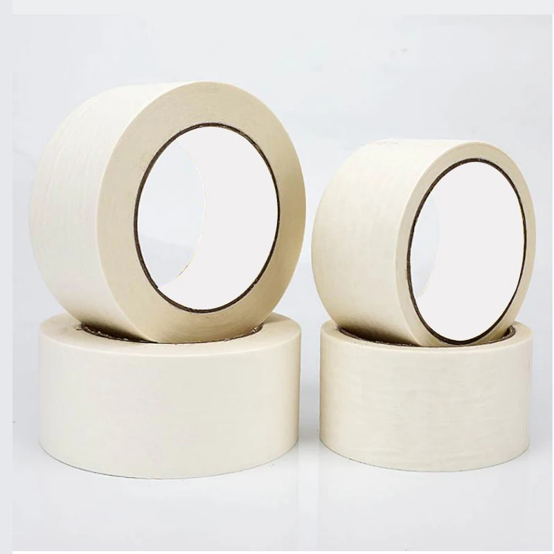 White Indoor Painting Self Adhesive General Purpose Usage Crepe Paper Masking Tape