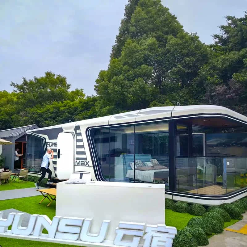 2023 New Mobile Homes Casa Pequea Tinyhouse Prefabricated House 3 Bedrooms And Living Room Yunsu Capsule House