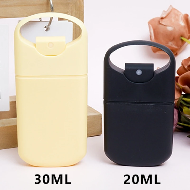 Free sample Candy Color 20ml 30ml Pocket Spray Bottle For Perfumes Container Portable PP Material Card U-shaped Spray Bottle