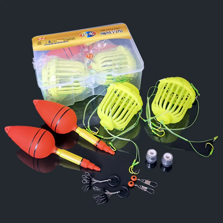 Luminous Water Monster Silver Carp Bighead Fishing Hook Set Explosion Eagle Claw Bait Cage Accessories