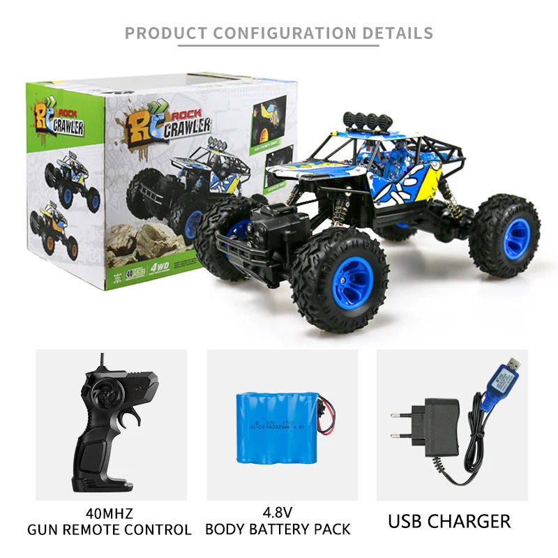 1/16 Deep Grain Non-Slip Tenacity Tires Racing Electric Truck RC Rock Climbing RC Car