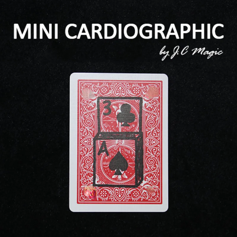 Mini Cardiographic By J.C Magic Card Close Up Card Magic Professional Magician Trick Magic Tool Toys Rising Deck