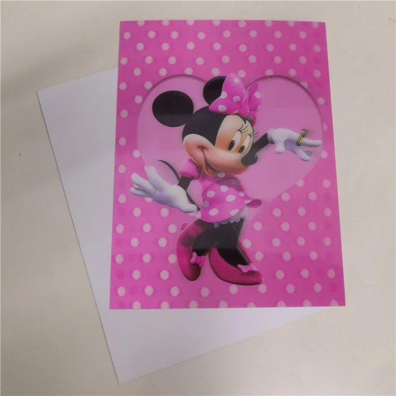 Hot sale new design carton 3D poster cute anime lenticular change effect 3D wall picture of carton image for kids