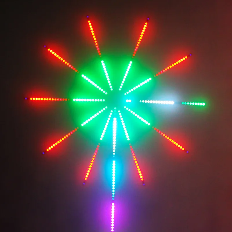 
 Fireworks LED Strip Light RGB Festoon Fairy Light Music Control Meteor Lamp Marquee Home Wedding Christmas Room Decor Light Tape  