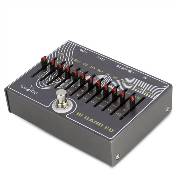 OEM педаль для гитарных эффектов Caline CP-81 10 Band EQ с громкостью/усилением