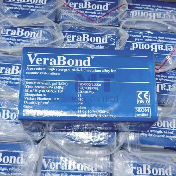 VB nickel chromium beryllium alloy Ceramic alloy VeraBond with Be/Dental alloy/Dental VeraBond