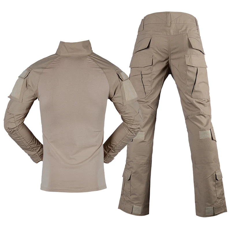 Wholesale In Stock Camo Tactical Three Piece Suit Combat Pants Jacket Shirt Hunting Camouflage Tactical Uniform Set for men