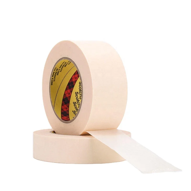 3M 2963 1INX60YD ( Pack of 2pcs) High Performance ,high Heat Automotive Painting Masking Tape Waterproof Polyester Rubber CN;FUJ