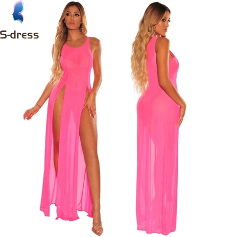 D93215 Sexy see through African 1 Piece Beachwear women beach wear dresses 2020 new arrivals