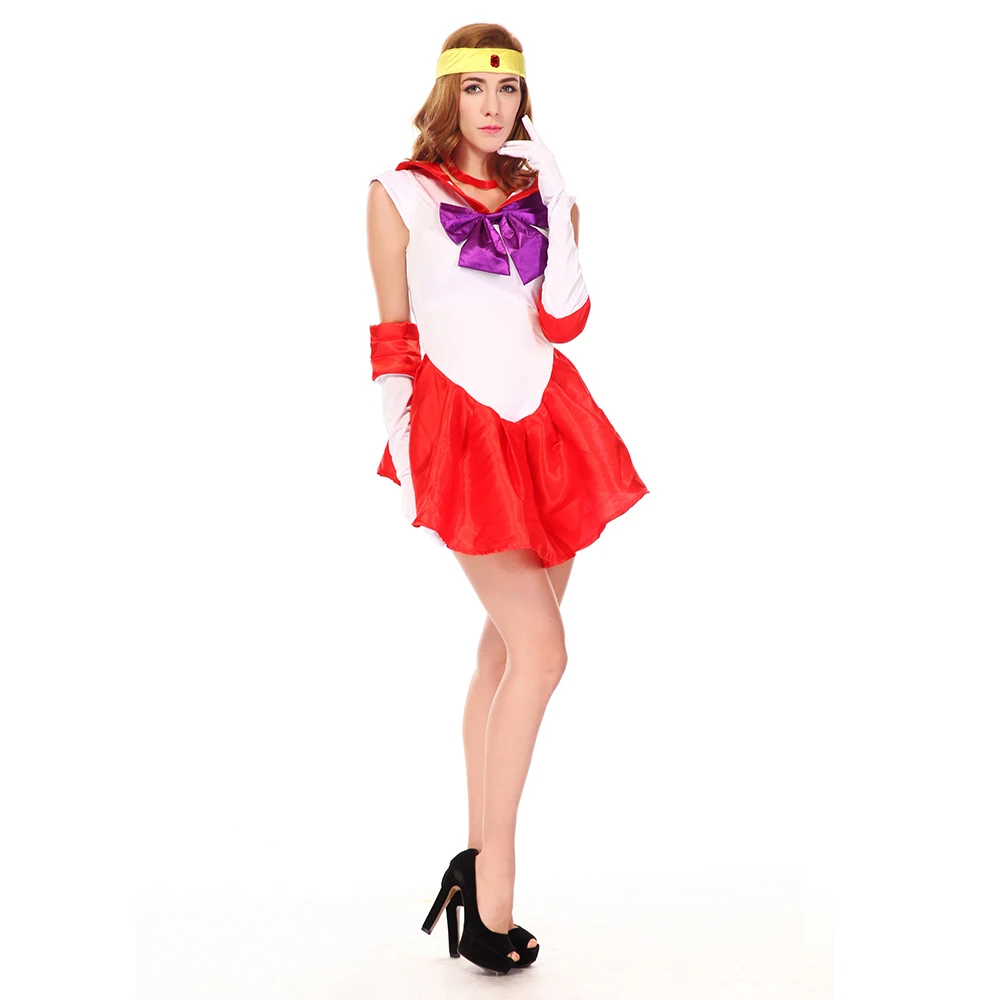 Japanese Halloween Sexy Cute Adult Girl Women Leotard Sailor Moon Cosplay Costume