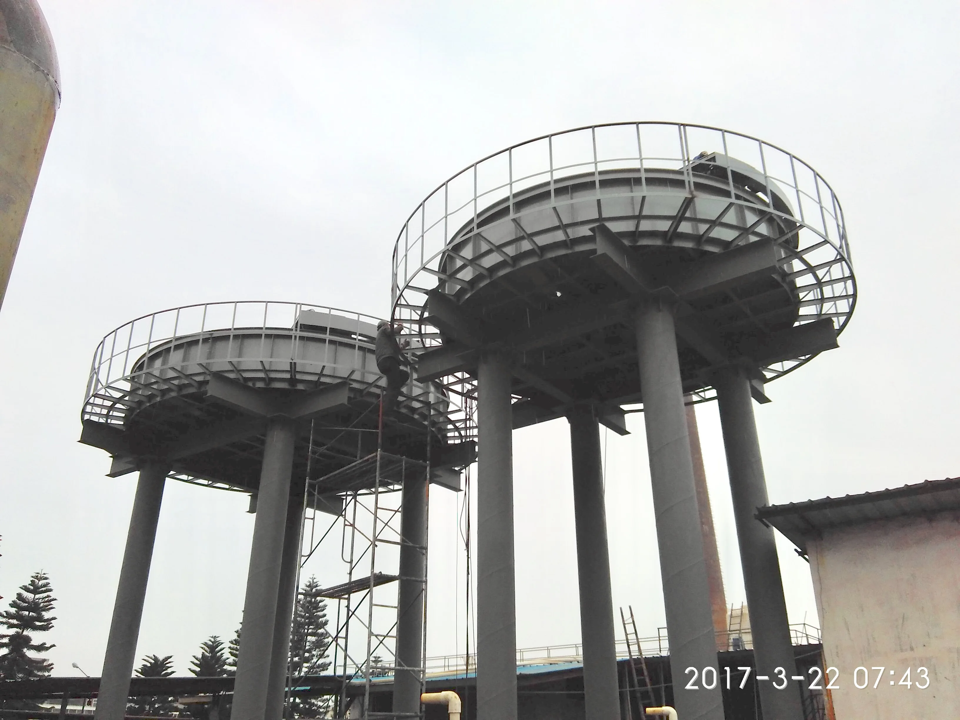 Circular dissolved air flotation with high efficiency Industrial sewage treatment equipment