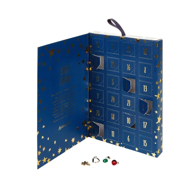 crown win custom special design 12 days wholesale blind surprise  advent calendar 25 days luxury gift paper box