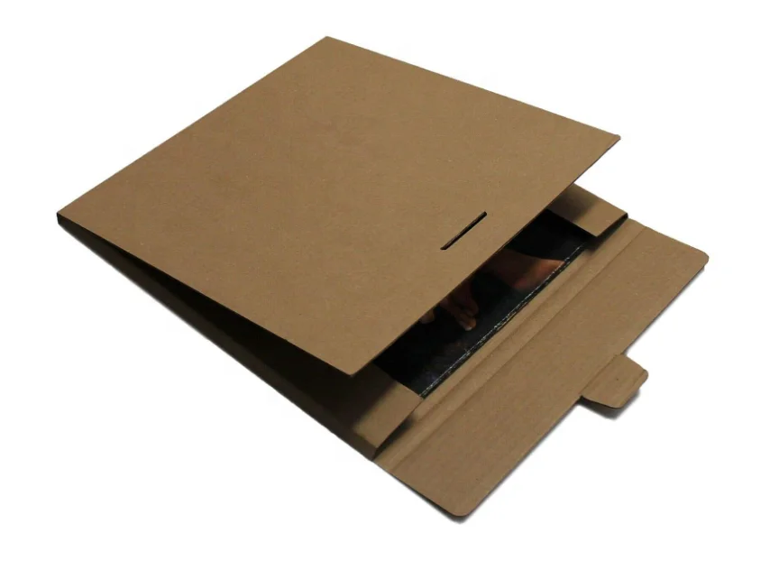 Custom Printed  Vinyl Lp Record Box Mailer Pack Vinyl Record Mouse Pad Packaging Shipping Boxes For Photos Poster Gift Craft