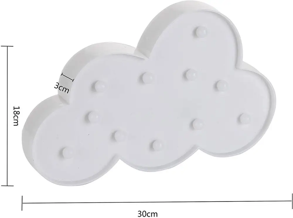 Birthday gifts 3D Marquee light LED Cloud Shaped Unique Table LED Lamp Love Baby Nurse Night Light