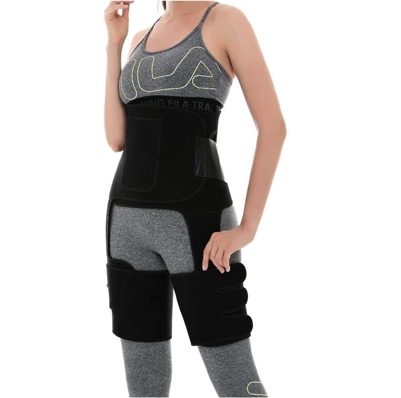 3 in 1 Neoprene Belly Belt Thigh Trimmer Leg Shapers Body Shape Waist Trainer Butt Lifter Shapewear Women Weight Loss