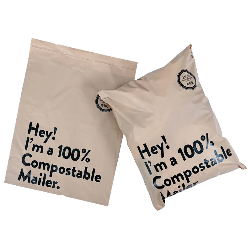 Изготовление на заказ Печать логотипа 100% биоразлагаемые polymailer пластиковые Bolsas de correo одежда почтовой пересылки Упаковка Почтовый мешок