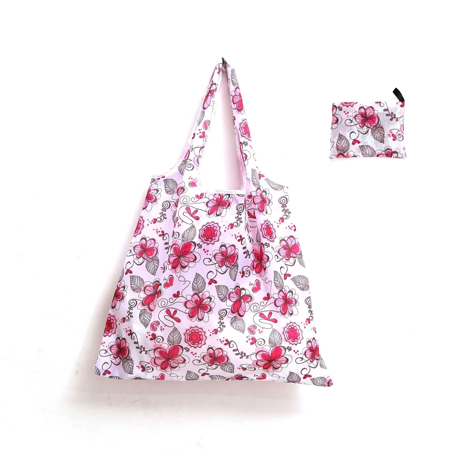 XM-ML2902 Big Size Polyester Foldable Shoulder Bag for Grocery Shopping Polyester Foldable Shoulder Bag Travel Bag