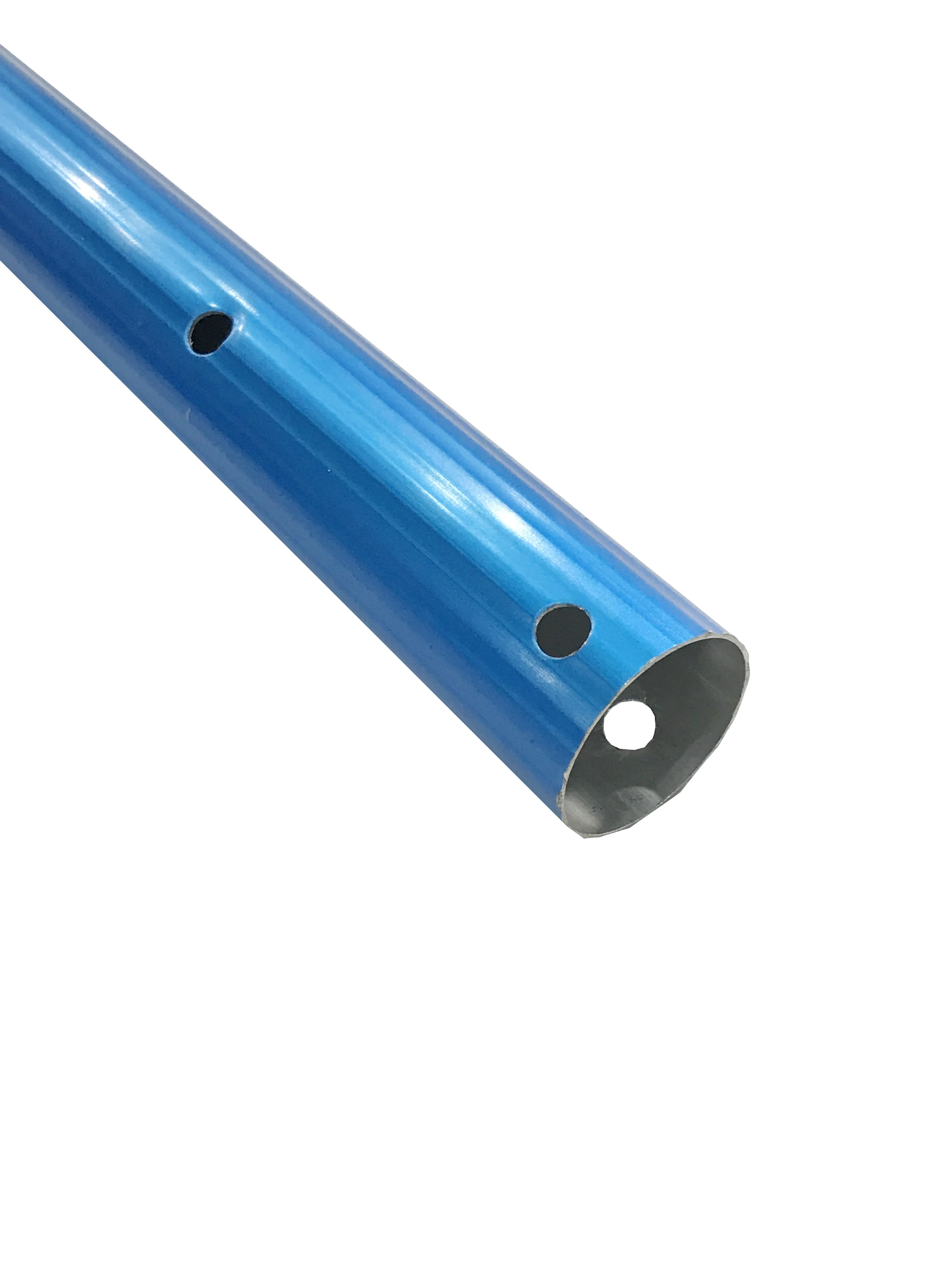 15 Feet Thicken 1.3mm Blue Aluminum Telescoping Swimming Pool Pole,Adjustable 3 Piece Expandable Step-Up,Attach Connect Skimmer