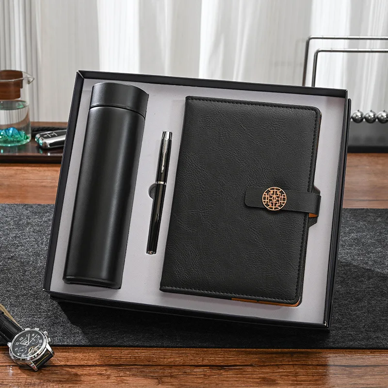 Custom Logo Promotional Gift Office Accessory Company set for men and women Corporate Notebook flash drive men Business Gift Set