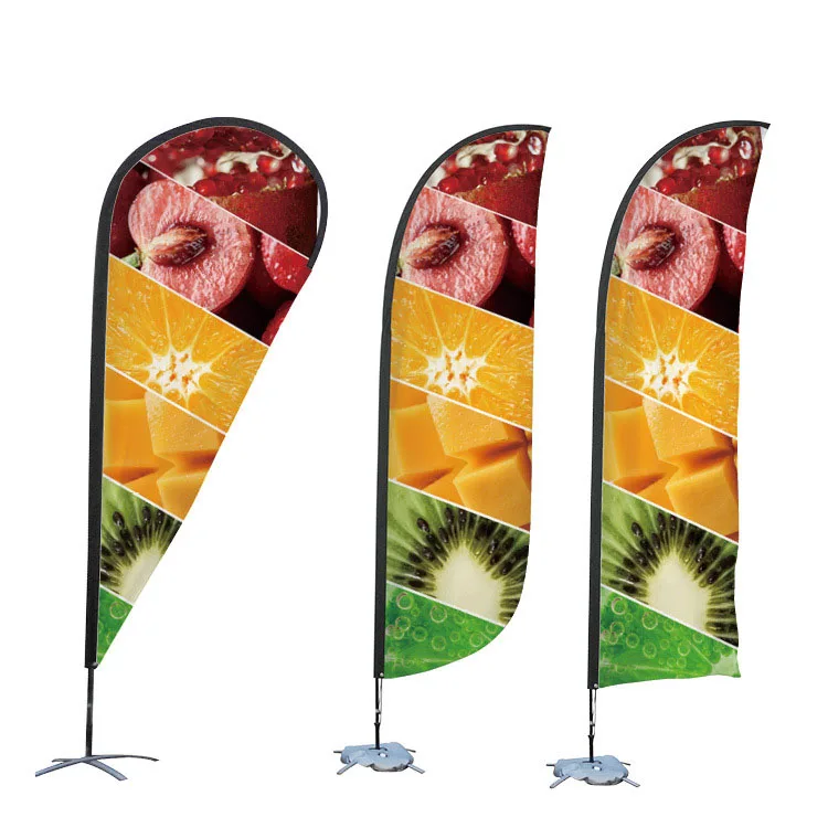 New Popular Product Custom Advertising Flag Flying Banners sublimation pinrted flag Beach Flags