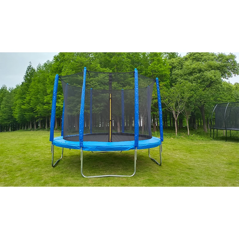 Cheap 6ft 8ft 10ft 12ft 14ft 15ft 16ft Big Garden Round Outdoor Indoor Trampoline With Enclosure Safety Net for sale