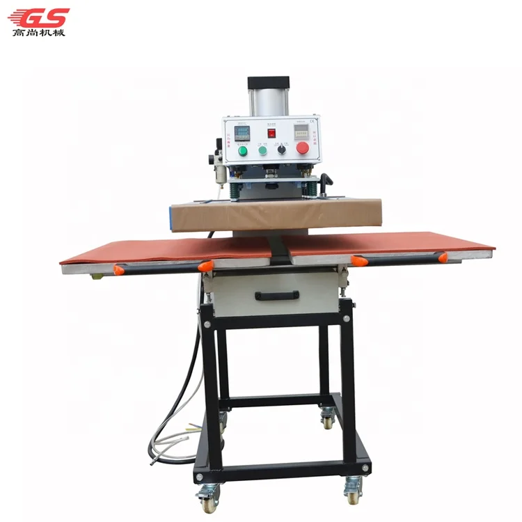 Factory 40*60 cm Pneumatic Sublimation  Double Working Stations Heat Press Machine for t shirt leather