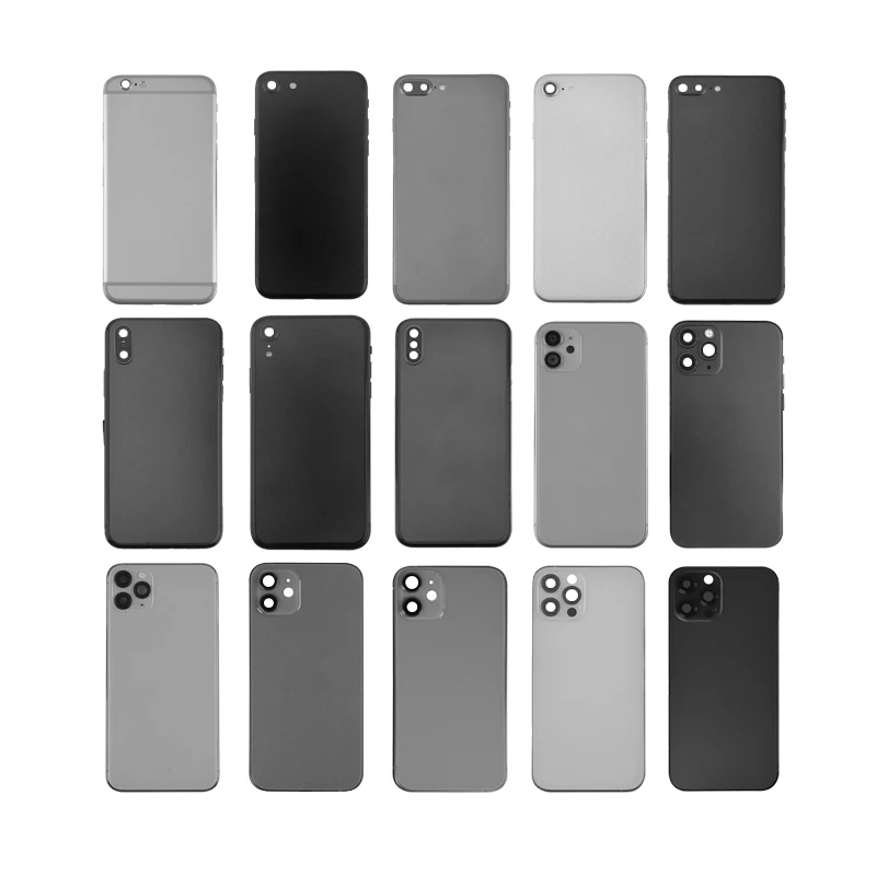 Replacement Rear Housing Assembly for iPhone 5s 6 6S 7 8 Plus X XR XS Max 11 Pro Max 12 Mini 12 Pro 13 Battery Back Cover (1600534526023)