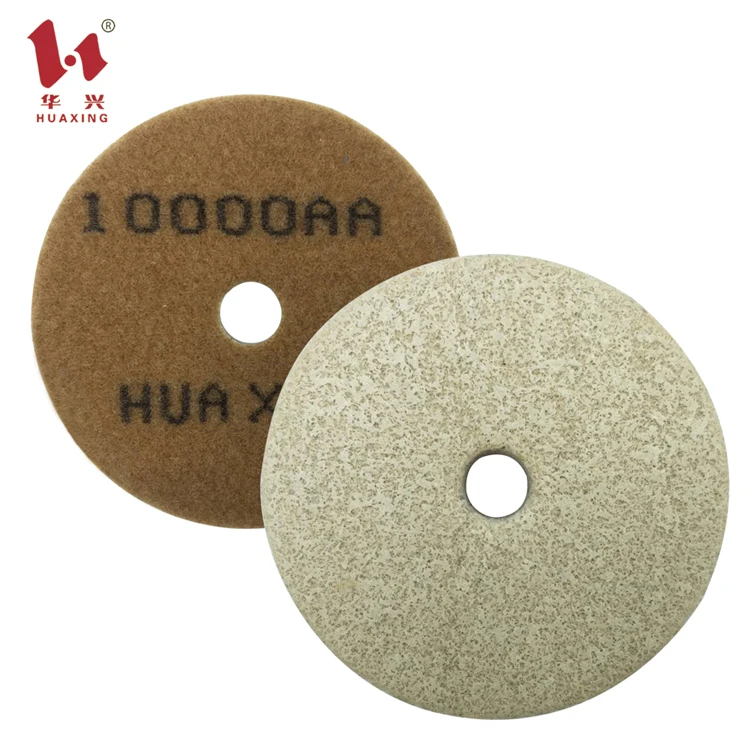 Huaxing high quality  durable wet use stone granite marble m sponge polishing pads