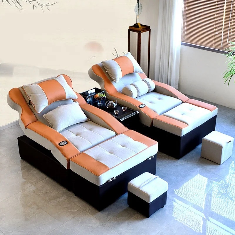 Hot New Foot bath sofa electric foot soaking pedicure sofa ear picking massage bed rest hall recliner sofa bed