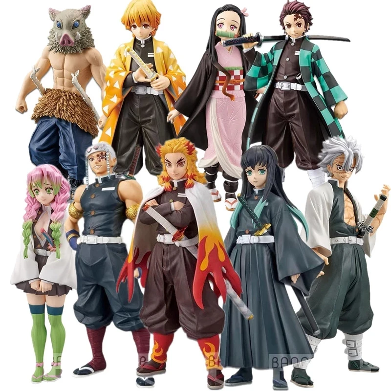 Фигурки из ПВХ в стиле аниме «Убийца демонов» Kimetsu no Yaiba Tomioka Giyuu Hashibira Inosuke Kamado Tanjirou Nezuko Zenitsu