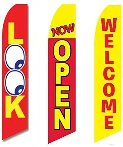 Huiyi Customized Printing Beach Flags Factory price Feather Teardrop Advertising China Banner Flag