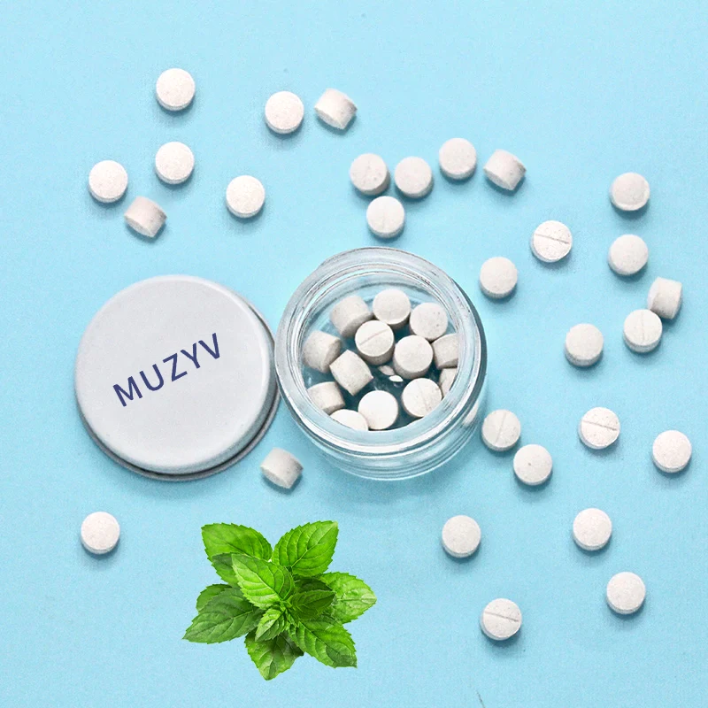 High quality probiotic charcoal solid toothpaste tablets pill mouthwash tablets for clean teeth