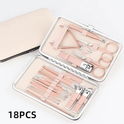 Stainless Steel Manicure Set 16 Pieces Private Label Nail Sets Beauty Manicure Pedicure Set