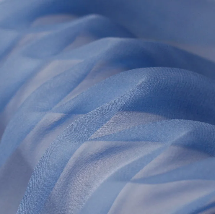 Pink 100% Pure Silk 12mm Silk Georgette Silkworm 114cm Dyeing Solid Color Fabrics Custom Lightweight for Scarf Eco-friendly