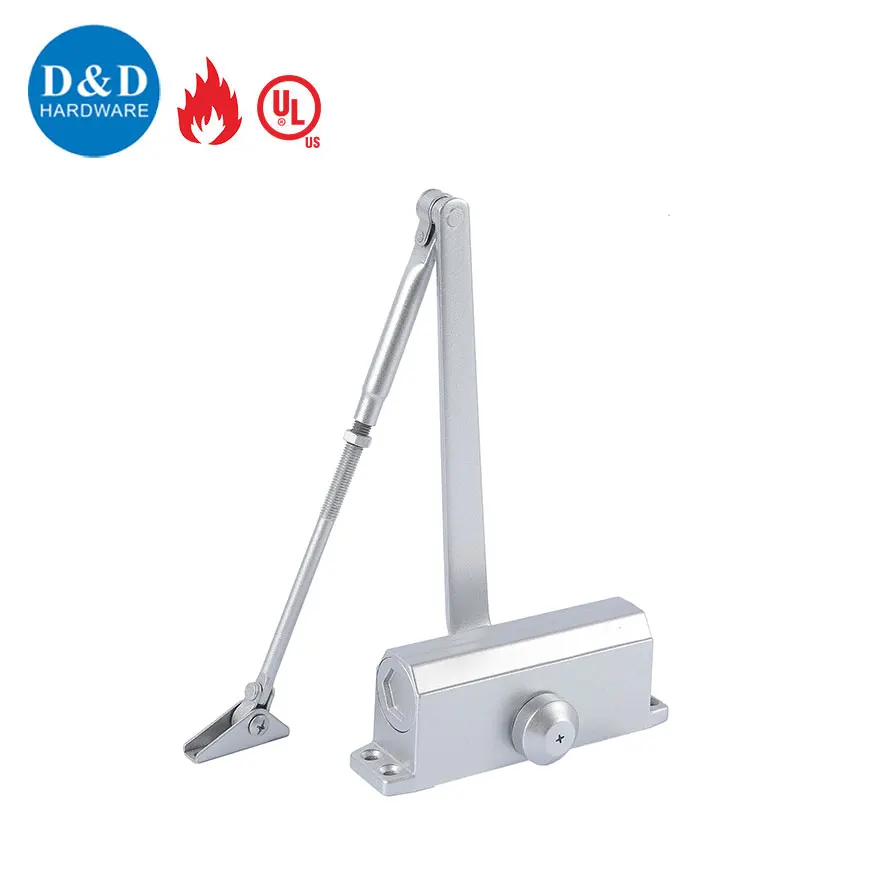 Overhead Aluminum Closing Spring Hydraulic UL Listed Fire Rated Auto Surface Mounted Door Closer