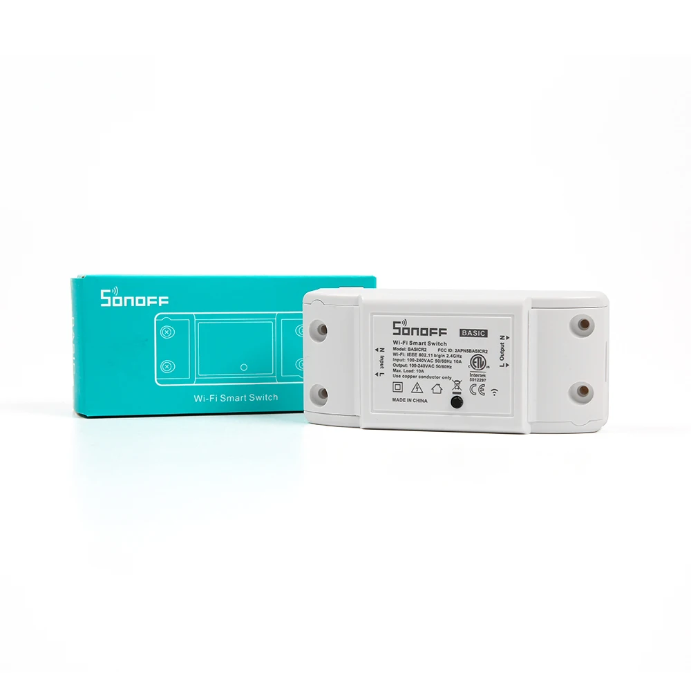 Интеллектуальный выключатель света Sonoff Basic R2 умный дом переключатель Wi-Fi беспроводной пульт дистанционного управления таймер выключения DIY модули через приложение