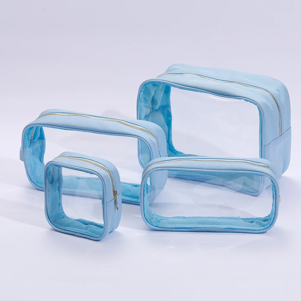 Keymay Custom Classic Thick PVC Heavy Duty PVC Makeup Case Leopard Beauty Case Travel Cosmetic Kit For Women