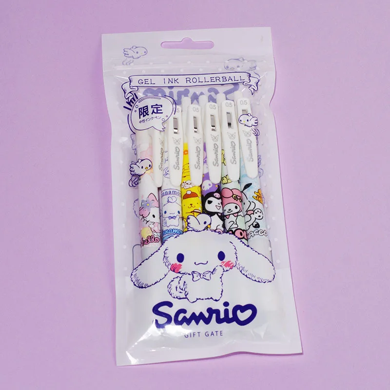 Gel Pen automatic pen 0.5mm pupil girl heart cartoon activity, cute creative gel pen for children and students.