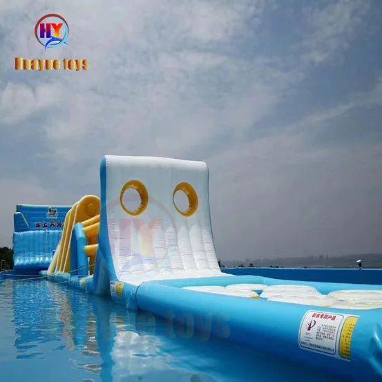 Indoor Swimming Pool Water Games Party Mountain inflatable ice hill Island new floating other water play equipment