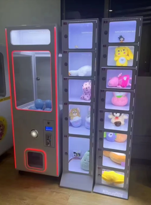 Factory Wholesale Indoor Game Room Magic Box Capsule Vending Machine Prize Locker Showing Doll and Model for Boutique Store