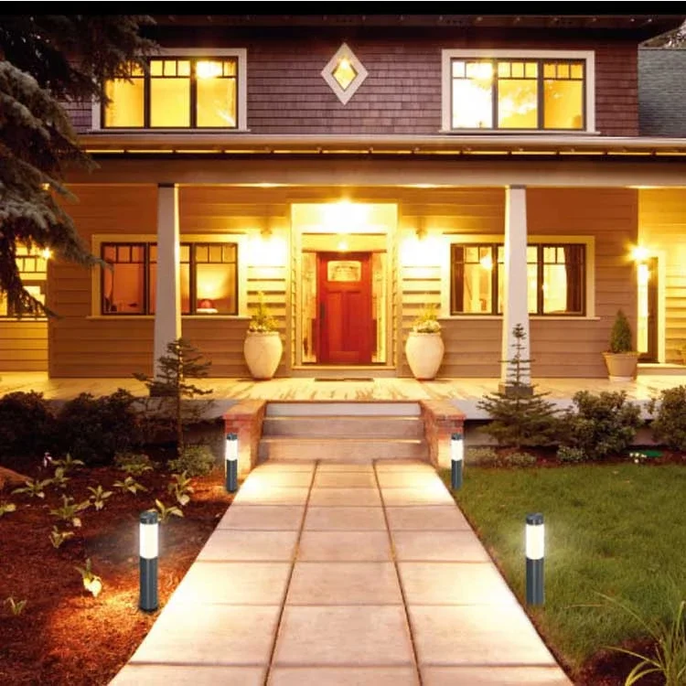 stainless steel solar path light for landscape decoration LED solar garden light bollard pillar light