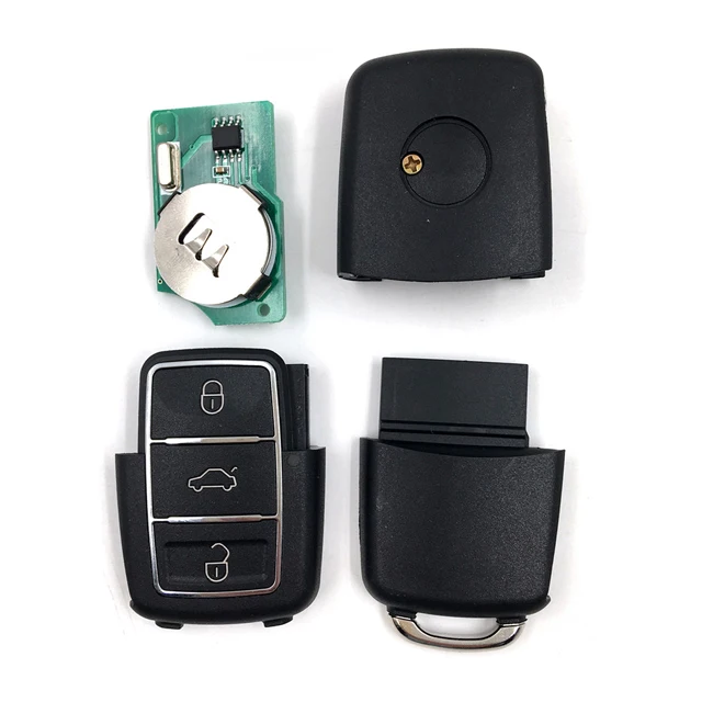 Long Distance Plastic Metal 315MHz 433MHz Flip Keyblade Universal Remote Car Auto Smart Key Black Line High Sensitivity