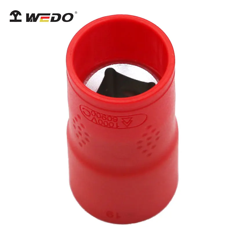 VDE 1000V  Insulated tools electrical injection socket insulator 1/2' 8-32mm