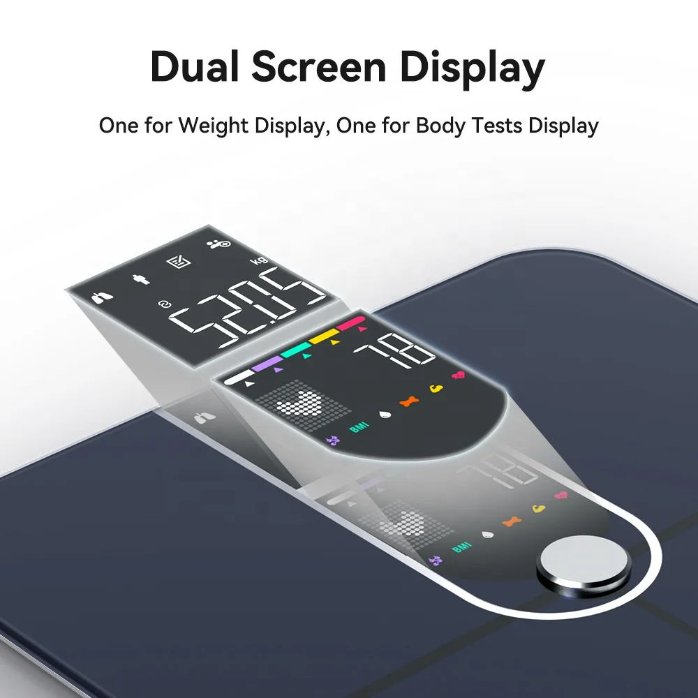 Smart Home Fat Mass Health Personal Body Mass Fat Percentage Scales With App