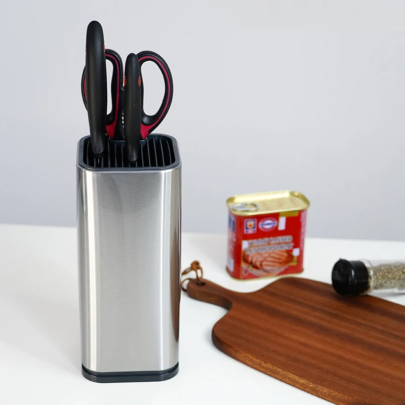 Home And Kitchen Hot Selling Stainless Steel Multifunctional Universal Kitchen Knife Holder Without Knives