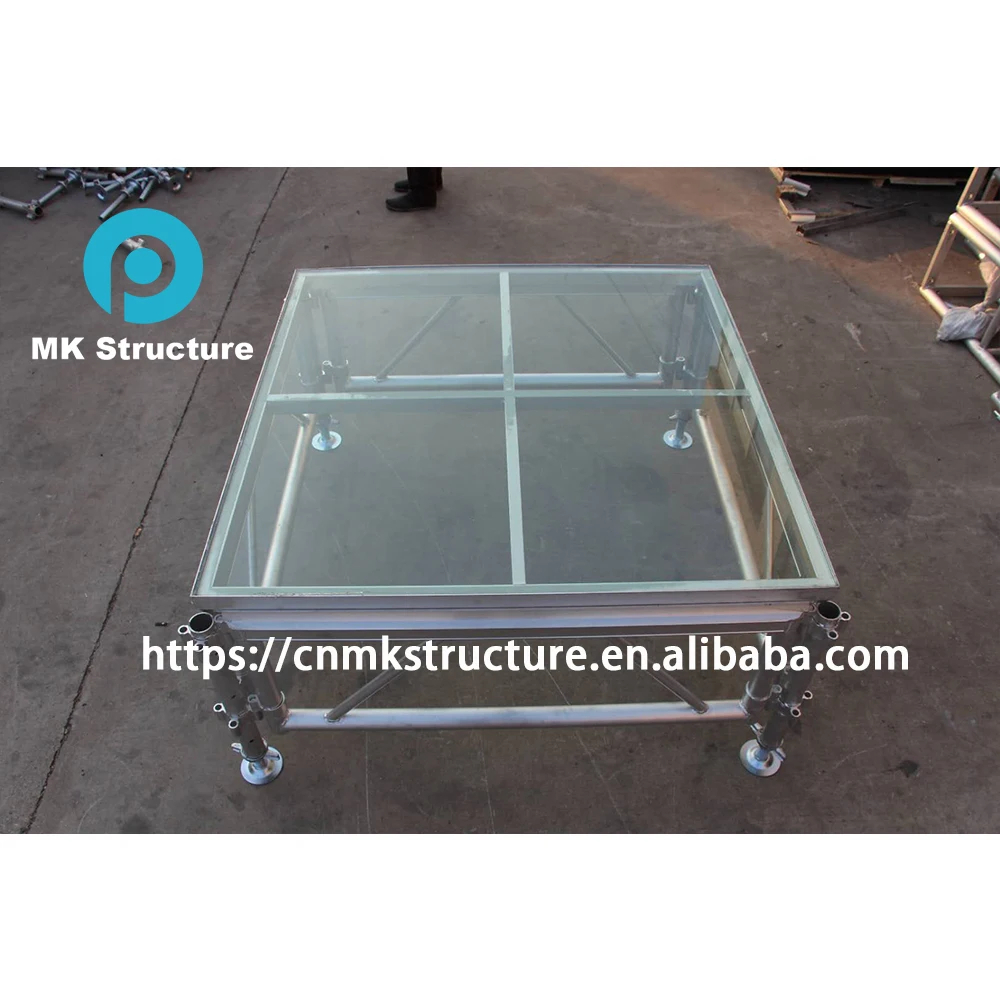 Transparent Glass Stage/ Acrylic Stage Platform/ Wedding Concert Dance Floor Used For Banquet Swimming Pool
