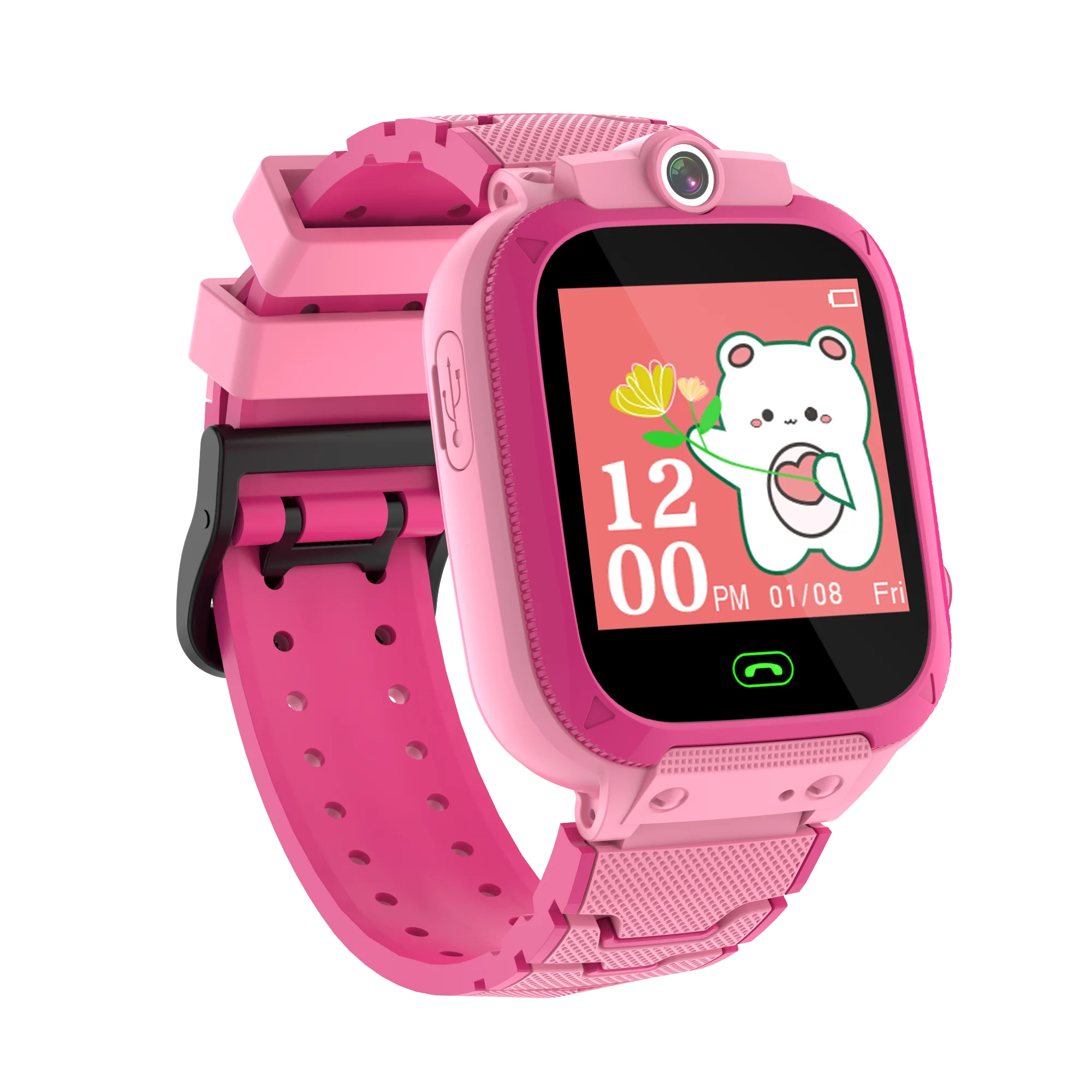 Высокое качество, оптовая продажа, водонепроницаемые Розовые Детские умные часы с сенсорным экраном