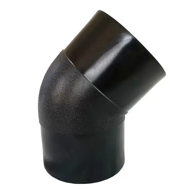 hdpe  butt elbow 45 degree tube Pipe connection fitting for Water pipe fast  pipe Fitting elbow