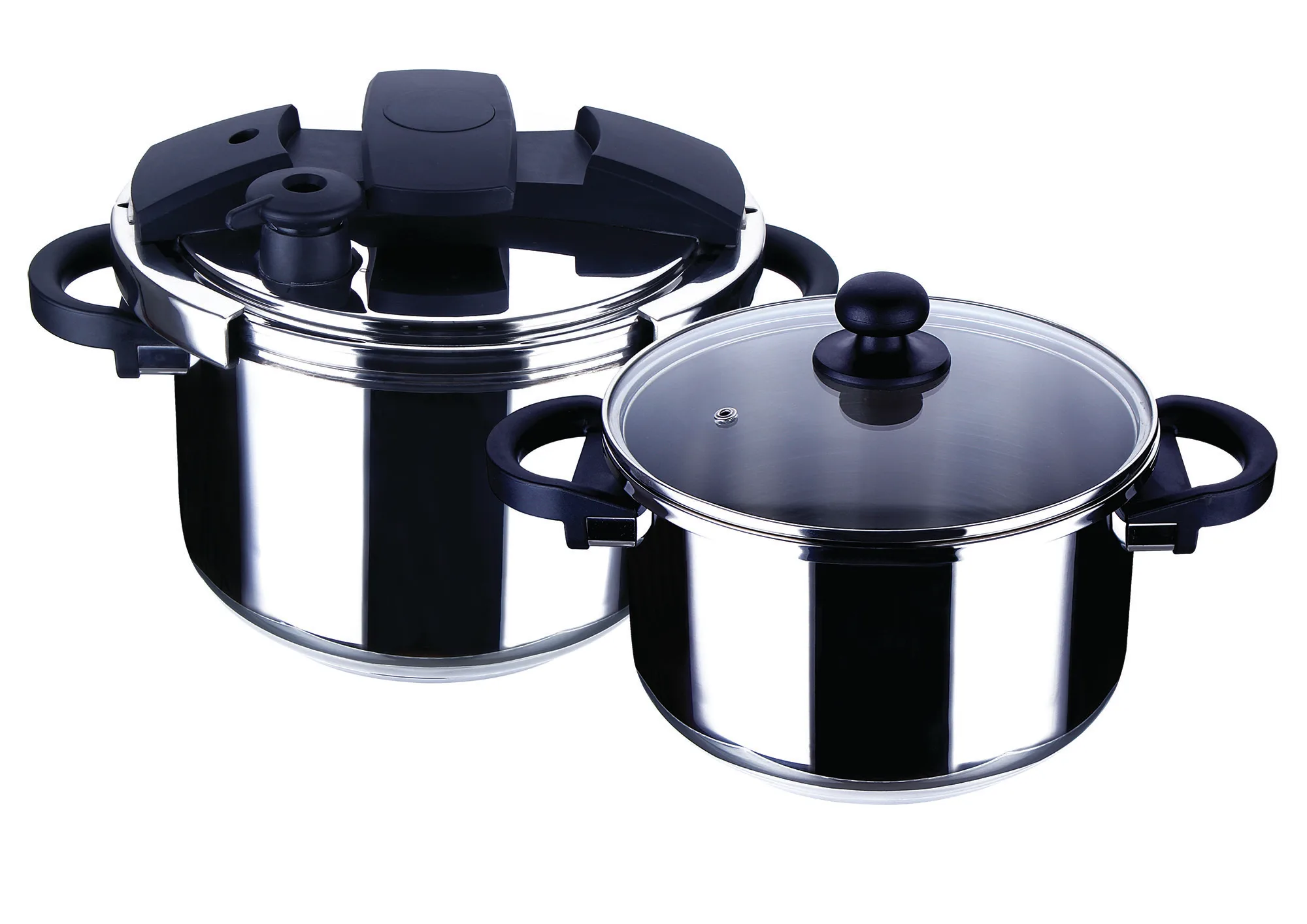 Easy to Operate Compatible with All Types of Stoves Stainless Steel Pressure Cooker